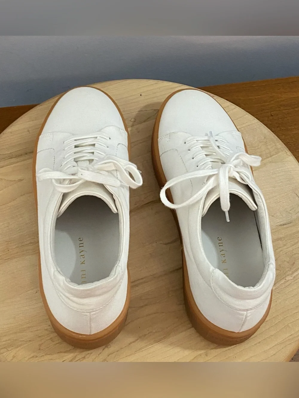 Jenni Kayne Canvas Skater Cream White Sneakers‎ Women’s EU 39 US 9 Casual